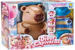 BONECO DIVER CAPIVARAS MENINO AZUL