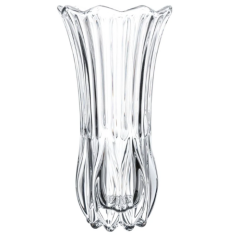 VASO VIDRO TULIPA 12,5CMX12,5CMX22,5CM