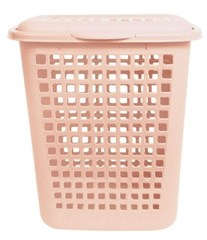 CESTO TELADO RETANGULAR LAVANNA C/TP 60L BEGE