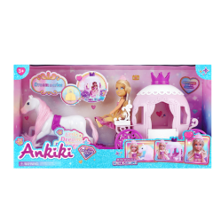 BONECA ANKIKI C/CARRUAGEM ED510671