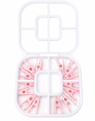 VARAL PARA ROUPA INTIMA COM 16 PRENDEDORES 25X25CM ROSA ED511499