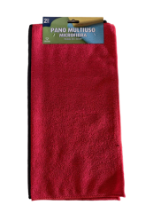KIT PANO MICROFIBRA 2PC 40X40CM VERMELHO E CINZA ED511486