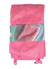 KIT PANO MICROFIBRA 3PC 40X30CM ROSA ED511509
