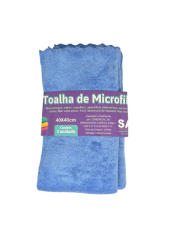 KIT PANO DE MICROFIBRA 3 UNIDADES 40X40CM AZUL ED511513