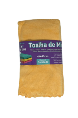 KIT PANO MICROFIBRA 3 PECAS 40X40CM LARANJA ED511514