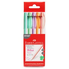 CANETA ESFEREOGRAFICA 1.0MM TRILUX C/5UN