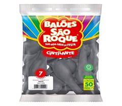 BALAO CINTILANTE N7 50UN PRATA