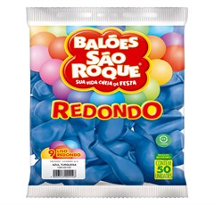 BALAO REDONDO N9 50UN AZUL TURQUEZA