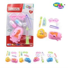 KIT DENTISTA DINO 6PCS CORES