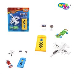 KIT AVIAO E CARRINHO FRICCAO C/5UN