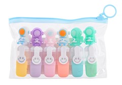 MARCA TEXTO ASTRONAUTA C/ 6 CORES