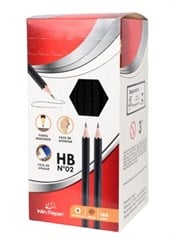 LAPIS PRETO GRAFITE HB N 02