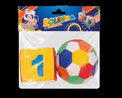 KIT DADO E BOLA GRANDE 2PCS CORES