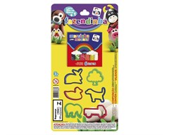 KIT MASSINHA E FORMAS INFANTIL 7PCS