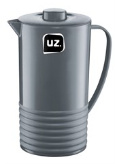 JARRA PLUS PLASTICA COM TAMPA 1,8L CINZA