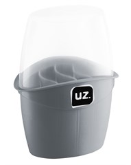 PORTA TALHER PLAST C/TP CINZA