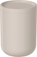 PORTA ALGODAO/COTONETE 11CM BOLD BEGE