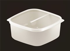 POTE PLASTICO RET C/TP 3,4L CINZA