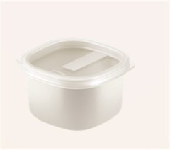 POTE PLASTICO QUAD C/TP 150ML CINZA