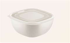 POTE PLASTICO QUAD C/TP 2L CINZA