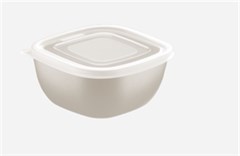 POTE PLASTICO QUAD C/TP 300ML CINZA