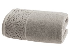 TOALHA ROSTO ARABESCO 50CMX70CM CINZA