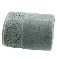 TOALHA ROSTO ARABESCO 50CMX70CM VERDE