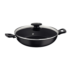 FRIGIDEIRA WOK C/TP 28CM 3,3L GRAFITE