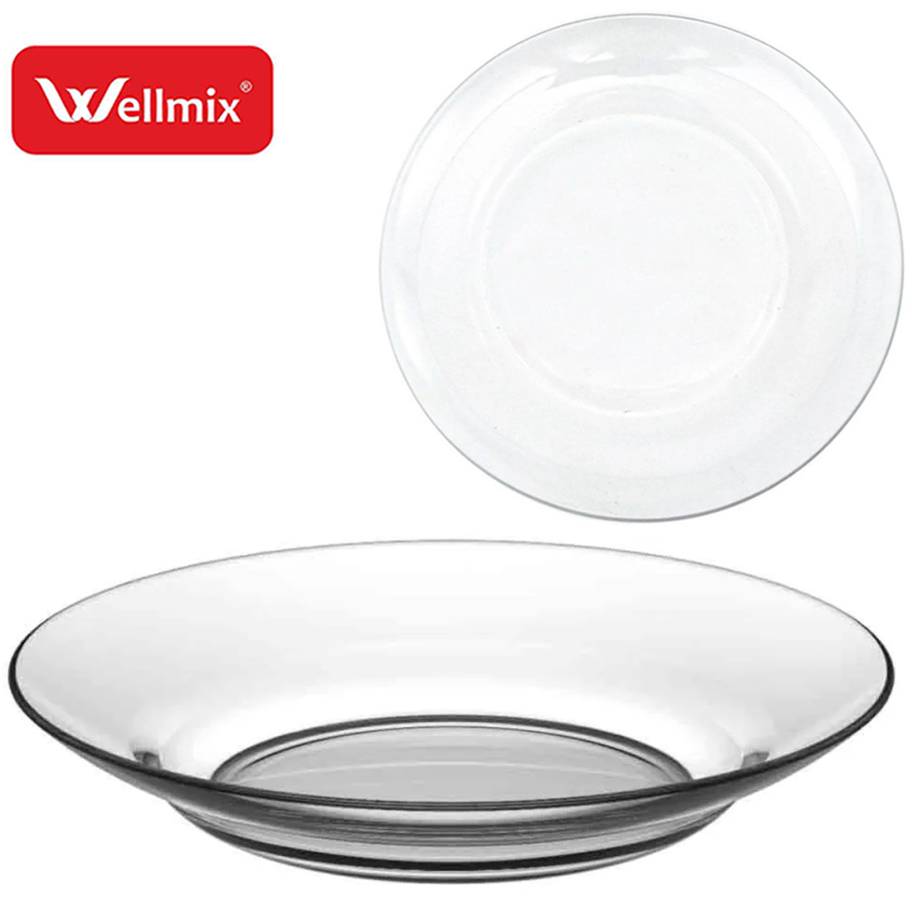 PRATO FUNDO VIDRO MILLY TRANSPARENTE 22CM
