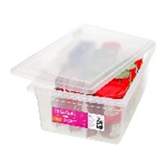 CAIXA ORGANIZADORA PLAS RET C/TP 20L TRANSPARENTE