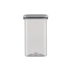 POTE PLASTICO QUAD C/TP PRETA 750ML TRANSPARENTE
