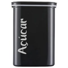 POTE PLASTICO QUAD C/TP ACUCAR 2L PRETO