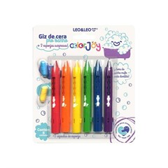 GIZ DE CERA 6 CORES P/BANHO COLOR JOY