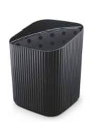 ESCORREDOR TALHERES PLASTICO RETANGULAR 300ML PRETO