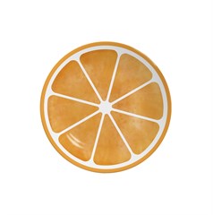 PRATO SOBREMESA COUP CERAMICA LARANJA 21CM