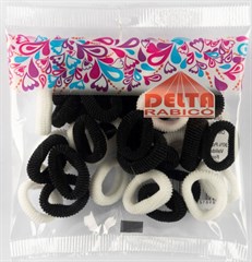 KIT XUXINHA P/CABELO 30PCS PRETO/BRANCO
