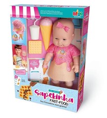 BONECA SAPEKINHA FAST FOOD ICE CREAM