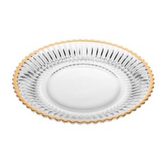 PRATO SOBREMESA CRISTAL IMPERIO FIO 20CM
