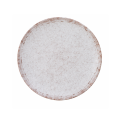 PRATO RASO PORCELANA GIOVANA 25CM MARRON