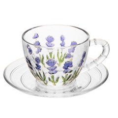 XICARA CHA CRISTAL C/PIRES LAVANDA 20ML