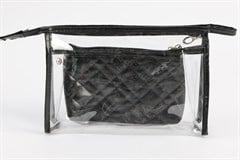 NECESSAIRE LUX 24X15 E 18X11CM 2PC PRETA ED511643