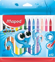 CANETA HIDROGRAFICA COLORPEP OCEAN 12COR