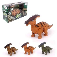 BONECO PAPASSAURO C/ LUZ E SOM CORES