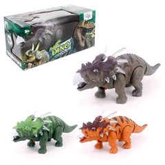 BONECO TRICERATOPS C/ LUZ E SOM CORES