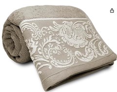 TOALHA ROSTO LOUISE 50X70CM BEGE