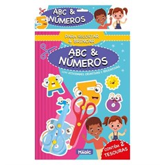 KIT LIVRO RECORTAR LETRA/NUMERO C/2 TESOURAS