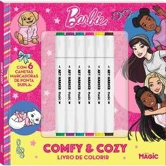 KIT LIVRO COLORIR BARBIE C/6 CANETAS