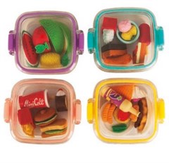 BORRACHA MINI MARMITINHA LANCHE SORTIDA