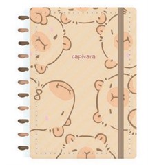CADERNO DISCO 80FLS CAPIVARA