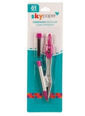 COMPASSO ESCOLAR C/LAPISEIRA +GRAFITE